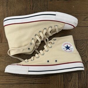 Chuck Taylor All Star Canvas High Tops - Ivory - women’s 9